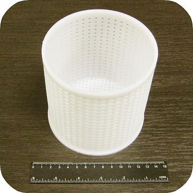 Форма для сыра Камамбер цилиндрическая перфорированная полимерная d120x120mm 